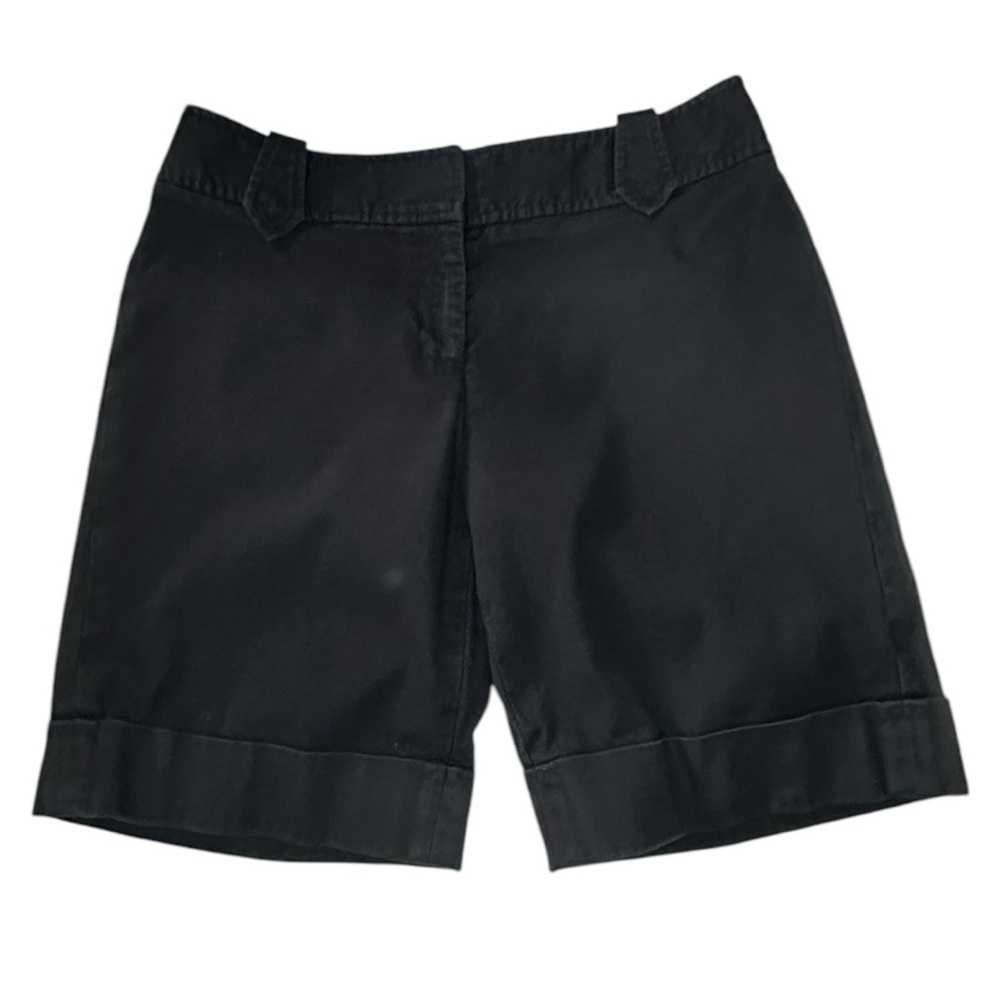WHBM Classic Black Women's Cuffed Shorts Size 2